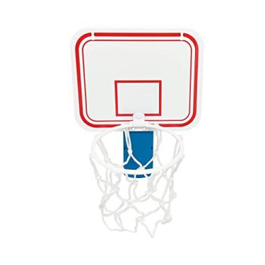 Imagem de Jaegvida Mini cesta de basquete, cesto de lixo, clipe para quarto, escritório, interior e exterior (azul)