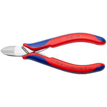 Imagem de KNIPEX Ferramentas 77 82 130 cortadores diagonais eletrônicos, 14 cm