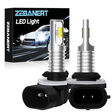 Imagem de ZEBANERT Lâmpadas de farol de neblina 894/886 adequadas para 2014 2015 2016 2017 2018 2020 2021 2022 Honda Pioneer 500 520 700 lâmpadas, 400% brilho 12000LM 6000K branco, pacote com 2