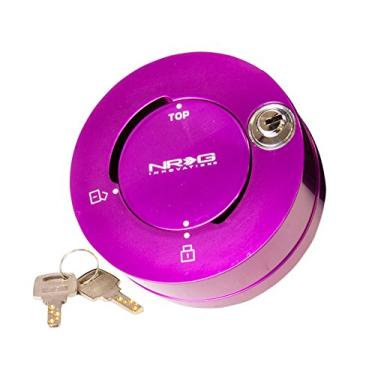 Imagem de NRG Innovations NRG-SRK-101PP volante de 6 furos adaptador de cubo curto de liberação rápida com parafusos de montagem, trava rápida de cubo roxo