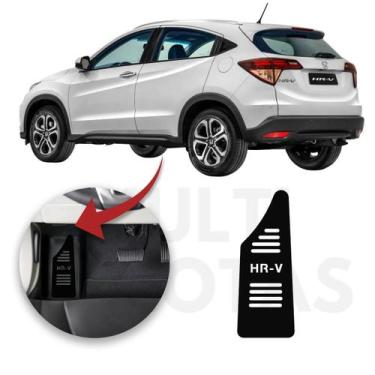 Imagem de Descanso Pé Honda HR-V 2016-2021 Aço Inox Preto - sofisticar