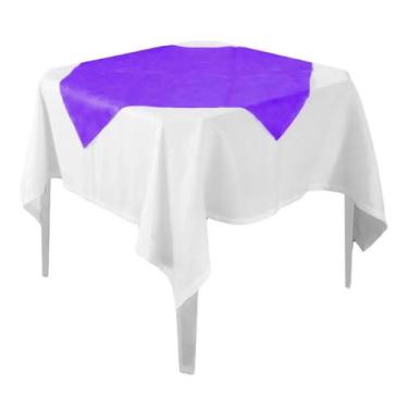 Imagem de Toalha de Mesa Liso Tons Variados Tnt 70cm x 70cm - 5 Unidades - Extra