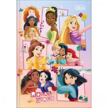 Imagem de Caderno Brochura 1/4 C/D 80 Folhas Princesas Tilibra