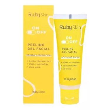 Imagem de Peeling Gel Facial Ruby Skin On Off Efeito Esfoliante 50g Ruby Rose HB