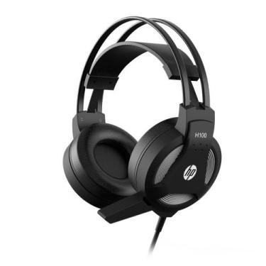 Imagem de Fone Gamer Com Microfone Stereo HP H100 2 P2+USB Preto