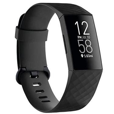 Imagem de Pulseiras de substituição compatíveis com Fitbit Charge 4/Fitbit Charge 3 para mulheres e homens, pulseiras esportivas de silicone para fitness para mulheres e homens, pequenas e grandes