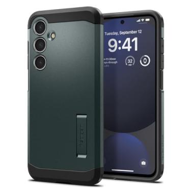 Imagem de Capa Spigen para Galaxy S24 FE, armadura resistente projetada para Samsung Galaxy S24 FE - Verde Abismo