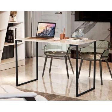 Imagem de Escrivaninha Cosmos 1,20 de Largura Merito Off/Preto - Village Móveis