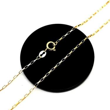Imagem de Corrente Cadeado Elo Longo Ouro 18K 1,10mm centímetros 12478 K160 - Us