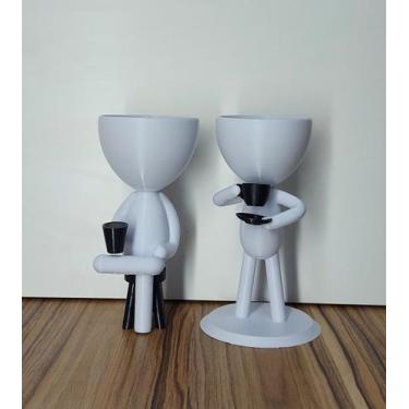 Imagem de Kit  Vasinhos Decorativo Robert Plant Bob Para Suculentas - 3DB Wonder