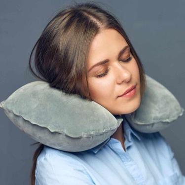 Imagem de Kit Com 10 Travesseiro Viagem Almofada Apoio Cabeça Pescoço - OEM