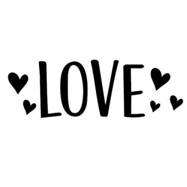 Imagem de Transfer Para Balão Lettering - Love Coração - 01 Unidade - Rizzo - Cr