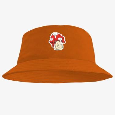 Imagem de Chapéu Bucket Hat Estampado Cogumelo - MP Moda Masculina, Único, Laran