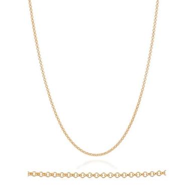 Imagem de Cordão Com Elo Português Da Rommanel Banhado Ouro 18k Feminino