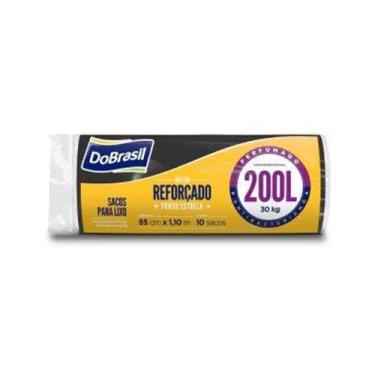 Imagem de Saco Lixo Perfumado Preto Rolo 10Un 200L - Dobrasil