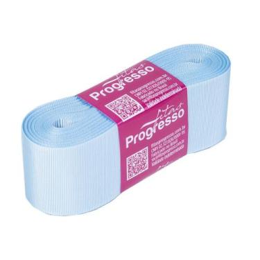 Imagem de Fita Gorgurão Progresso 38mm nº9 - 10m Cor 212 Azul Bebê - 01 unidade 