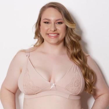 Imagem de Sutiã Plus Size sem bojo cobertura completa - D'Mattos Confecção, Bege