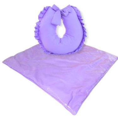 Imagem de Almofada Amamentação + Trocador de Fraldas Impermeável Dobrável - Linh