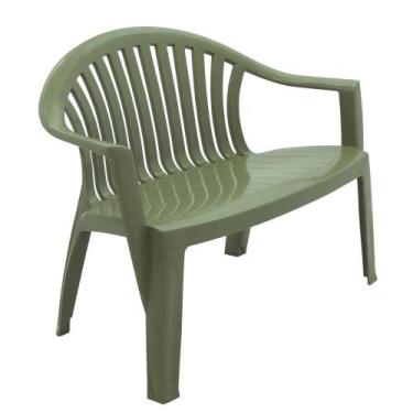 Imagem de Banco Tramontina Leme 114x60 Cm Em Polipropileno Verde Oliva