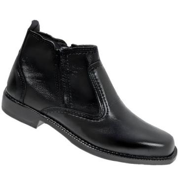Imagem de Bota Botina Masculina Com Ziper Botinha Estilo Social Tradicional Refo