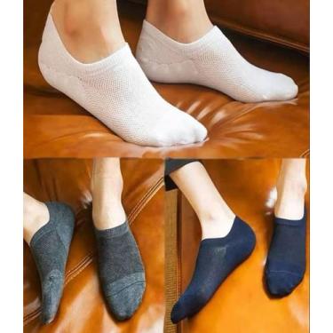 Imagem de Kit 6 pares meia sapatilha esportiva invisível básica masculina - Filo
