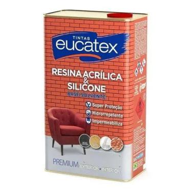Imagem de Resina Acrílica e Silicone Premium Eucatex Base Solvente Incolor Hidro
