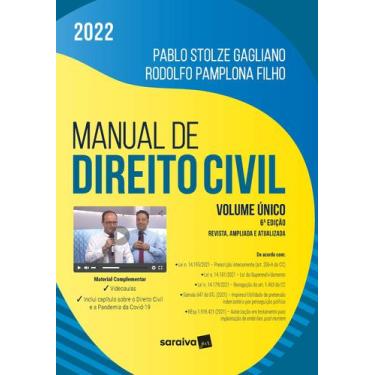 Imagem de Livro - Manual de direito civil - 6ª edição 2022