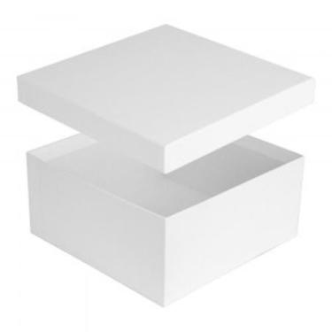 Imagem de Caixa Rígida Cartonada Presente 20 X 20 X 7 Branco - Kero Kit 