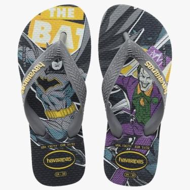 Imagem de Chinelo havaianas Kids Herois DC Batman Superman Coringa, Cinza aço, 3