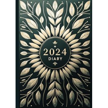 Imagem de 2024 Diary: Leafy arrow Design Day Per Page | Jan to Dec | Planner Organizer | A4 (8.3 × 11.7 Inch)