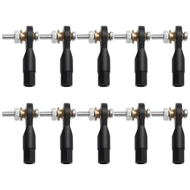 Imagem de 10PCS ShareGoo Plastic M3 Rod End 3.0 Ball Head Holder Tie Rod Ends w/Screws for RC Model Car Boat Airplane Helicopter Crawler (Style B)