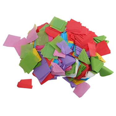 Imagem de Confete de papel colorido de 2 polegadas 420g, decoração de confete multicolor em forma de losango, tecido de confete de mesa biodegradável para balão de férias de casamento,
