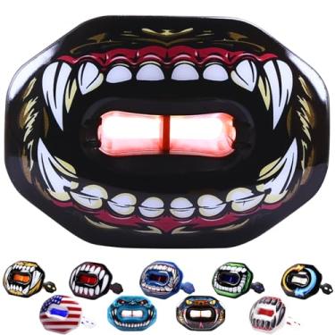 Imagem de Oral Mart Protetor Bucal De Futebol (2024 Fierce Bear) Com Design 3D Lipfit - Protetor Bucal Instantâneo Sem Fervura Para Aparelho Ortodôntico - Chupeta Com Protetor Bucal De Futebol Americano (Alça