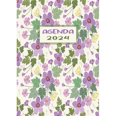 Imagem de Agenda Journalier 2024: Restez Organisé du 1er janvier 2024 au 31 décembre 2024 | Pages de Contacts, Emplois du Temps, Journal de Mots de Passe, Jours Fériés, Anniversaires et Bien Plus Encore !