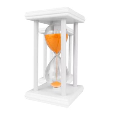 Imagem de Ampulheta de Madeira Temporizador Relogio de Areia 30min ou 60min Design Sofisticado para Decoração de Mesa Escritório Sala Quarto ou Restaurante (30 Min)
