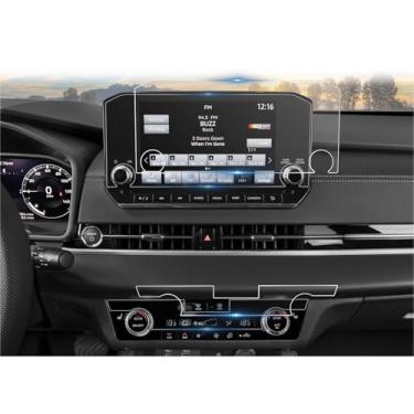 Imagem de CDEFG 4 películas protetoras de tela para Mitsubishi Outlander 22.9 cm 2022-2025 tela sensível ao toque e ar condicionado, para Outlander (SE, Black Edition, SEL) Acessórios 2022 2023 2024 2025 Nano