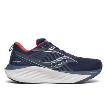 Imagem de Saucony Tênis masculino Triumph 22, Azul-marinho/crepúsculo, 45