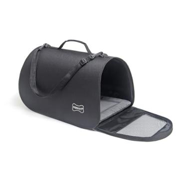 Imagem de Bolsa Transporte Pet Preta G Viagem Passeio 48x32x33cm para Cães e Gatos Perigot