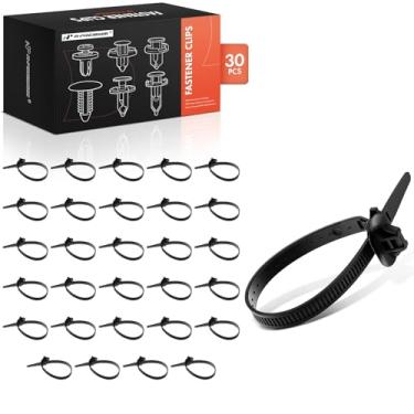 Imagem de A-Premium 30 peças de clipes de retenção de alça de cabo de nylon compatíveis com Toyota Camry, Pickup, RAV4, Corolla, 4Runner, Land Cruiser, Supra, Celica, Corona, Cressida, MR2, Paseo, Previa, T100,