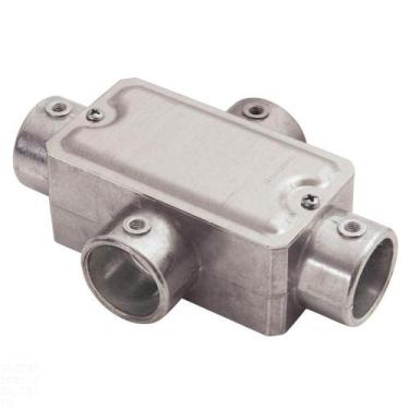 Imagem de Condulete Fixo 1/2" Tipo "x" - Com Tampa / Sem Rosca / Sem Pintura Tra