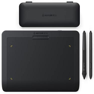 Imagem de XENCELABS Tablet De Desenho Sem Fio Pequeno Com 2 Canetas Sem Bateria E Estojo, Tablet Gráfico De 9" Para Windows/Macos/Linux Preto