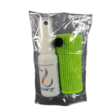 Imagem de Kit 1 Limpa Óculos e Tela Celular Tablet 25ml, 1 Flanelas Magica Cor Sortida, para Limpeza de Lentes e Telas