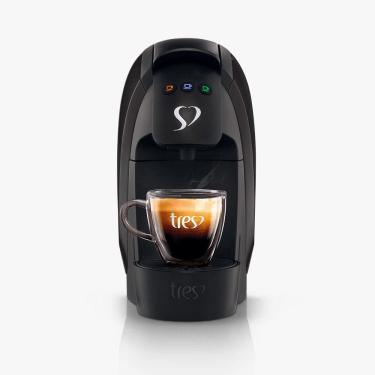 Imagem de Cafeteira 3 Corações Espresso Luna Automática Preta 127V