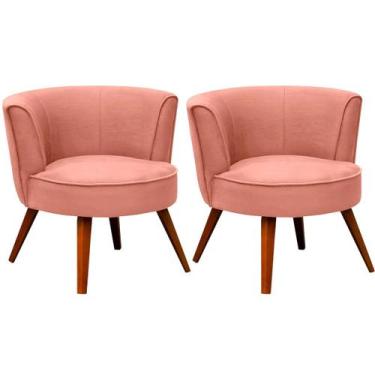 Imagem de Kit 2 Poltronas para Sala e Escritório Decorativas Lara - Konfort, Vel