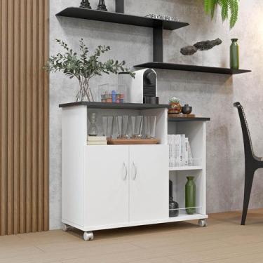 Imagem de Fruteira de Chão com Rodizios Tampo Reforçado para MIcroondas Cantinho