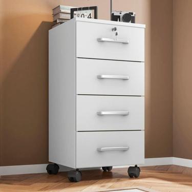 Imagem de Gaveteiro 4 Gavetas Zurique Branco Trama 