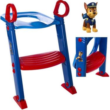 Imagem de Redutor de Assento Vaso Sanitário Infantil com Escadinha Patrulha Cani