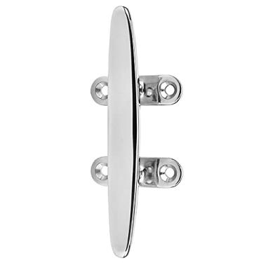 Imagem de Calha de Barco de Aço Inoxidável, Base de Corda Marinha Polida de Espelho, 4in 5in 6in 8in Com Parafuso M5 M5 M6 para Escopo Aplicável (15.2cm/6in)