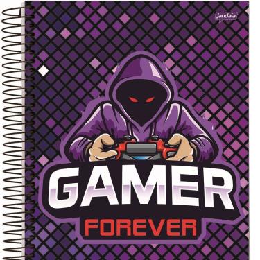 Imagem de Caderno Universitário Player 1 10 Matérias 160 Folhas Jandaia Capa Dura