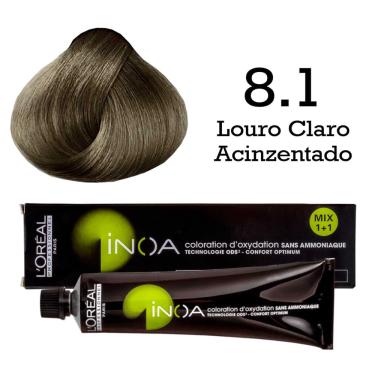 Imagem de Coloração inoa 8.1 Louro Claro Acinzentado L'Oréal